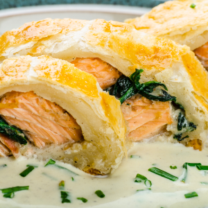 Salmon en croûte