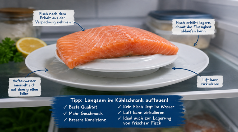 Fisch richtig auftauen – So bleiben Geschmack, Konsistenz und Qualität erhalten!
