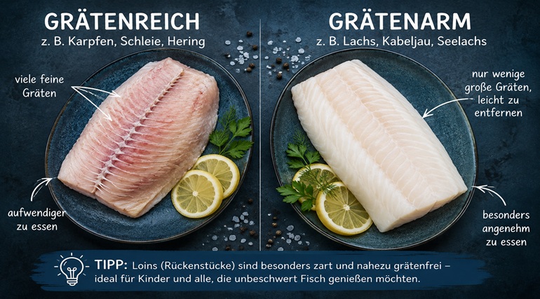 Welcher Fisch ist besonders grätenarm?