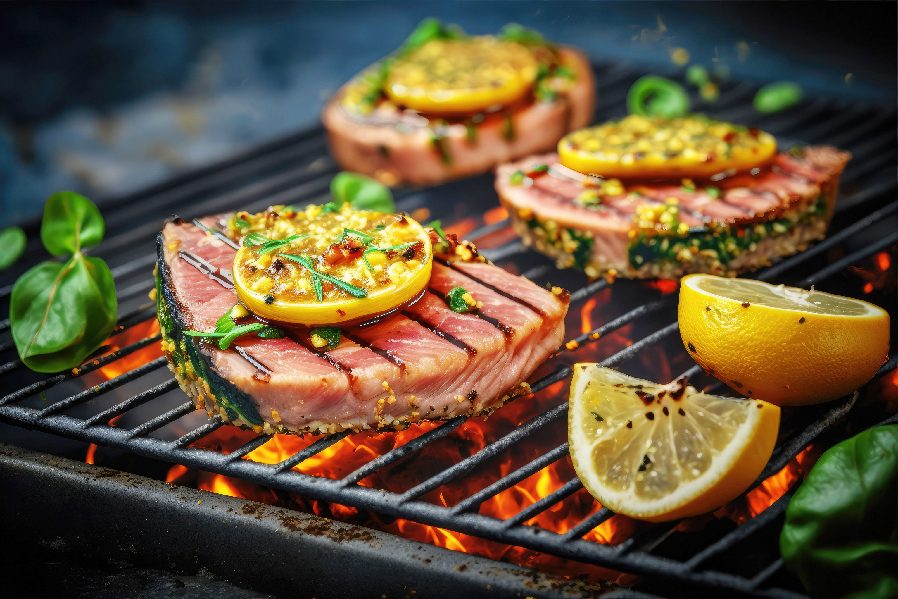 Thunfischfilet Thunfisch grillfertig gewürzt 200g Thunfischfilet Thunfisch grillfertig gewürzt 200g