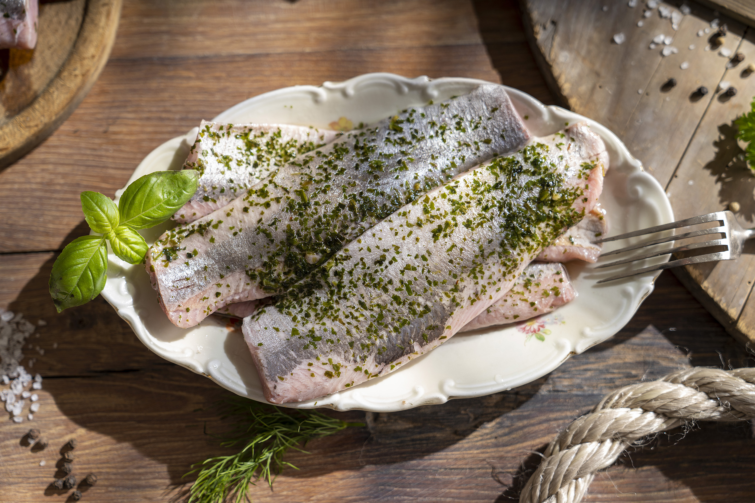Bärlauch Matjesfilets