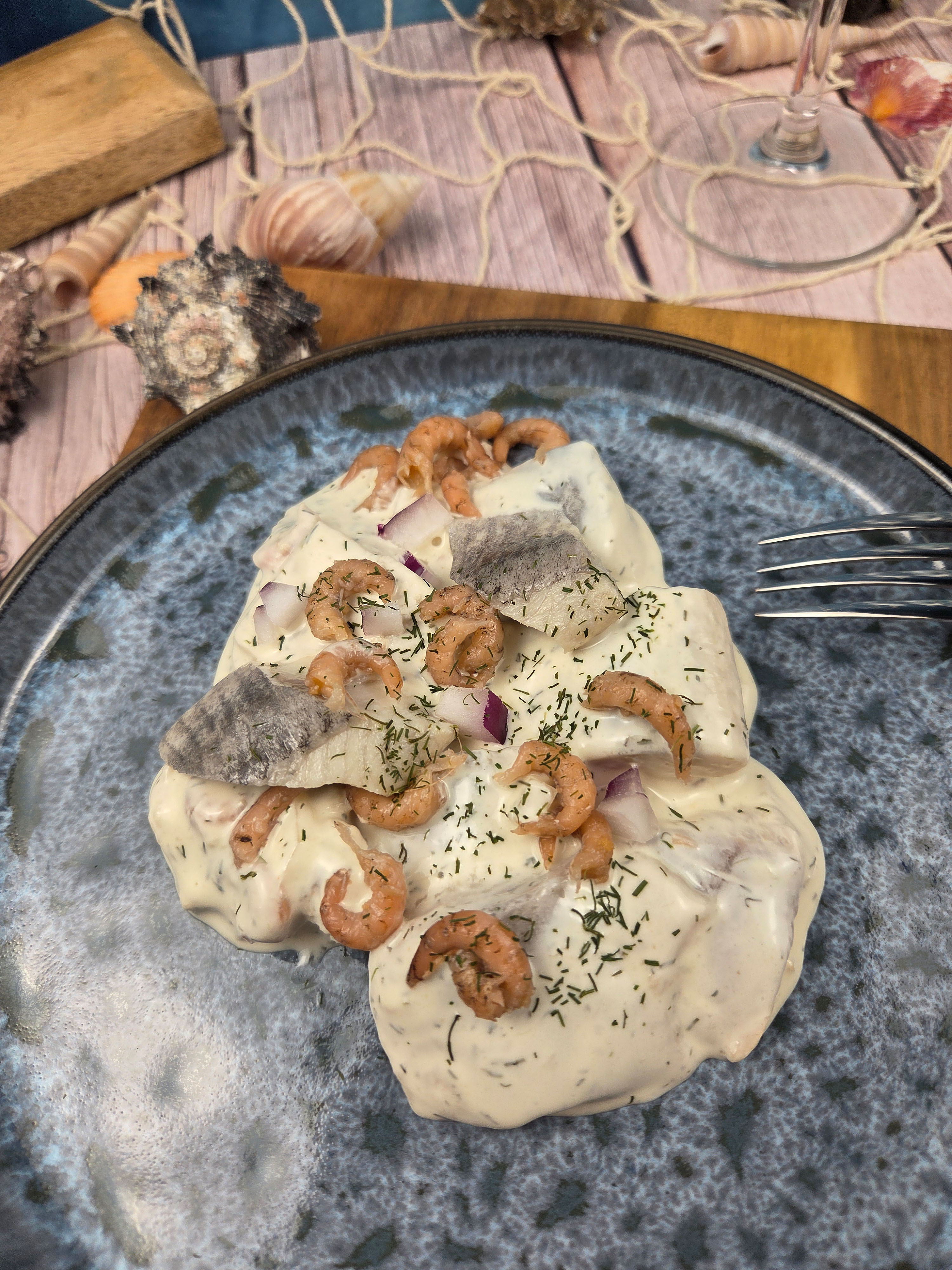 Greetsieler Frühstück (Bismarckhering, Matjes & Krabben)