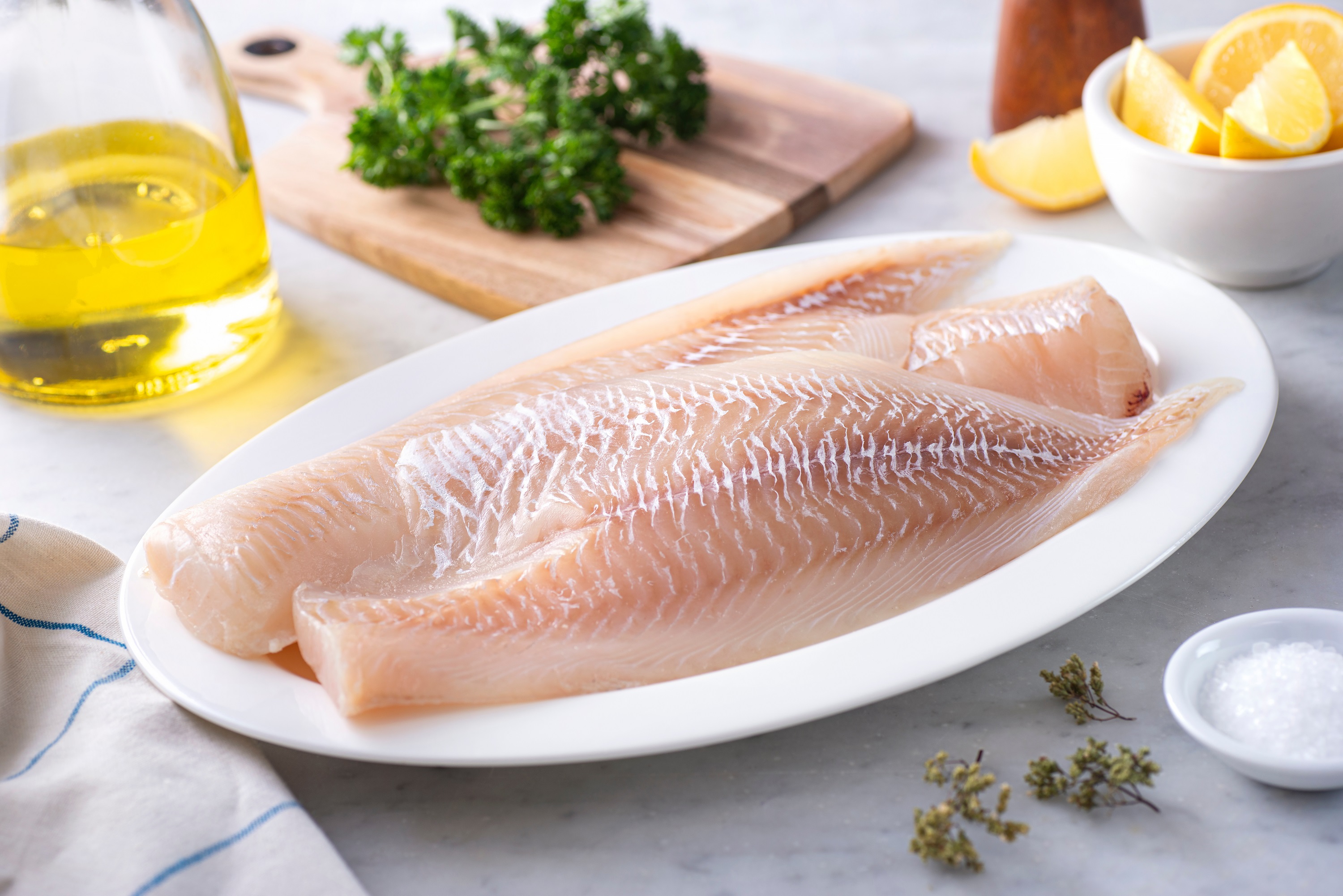 Kabeljaufilet ohne Haut fangfrisch Kabeljaufilet ohne Haut fangfrisch