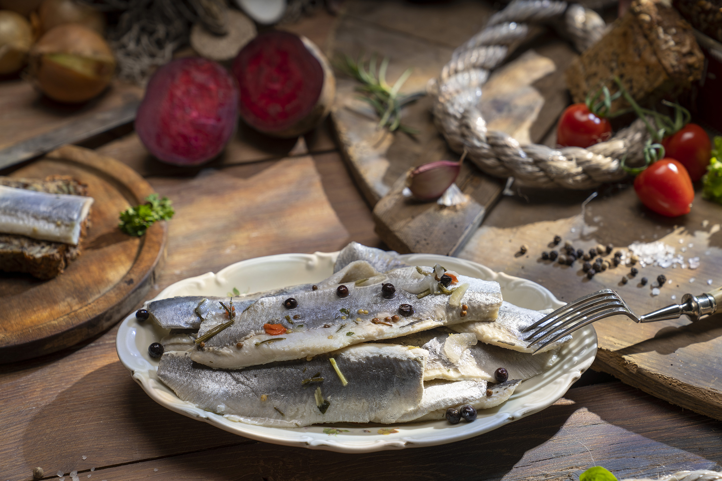 Bismarckfilets ohne Haut hausgemacht