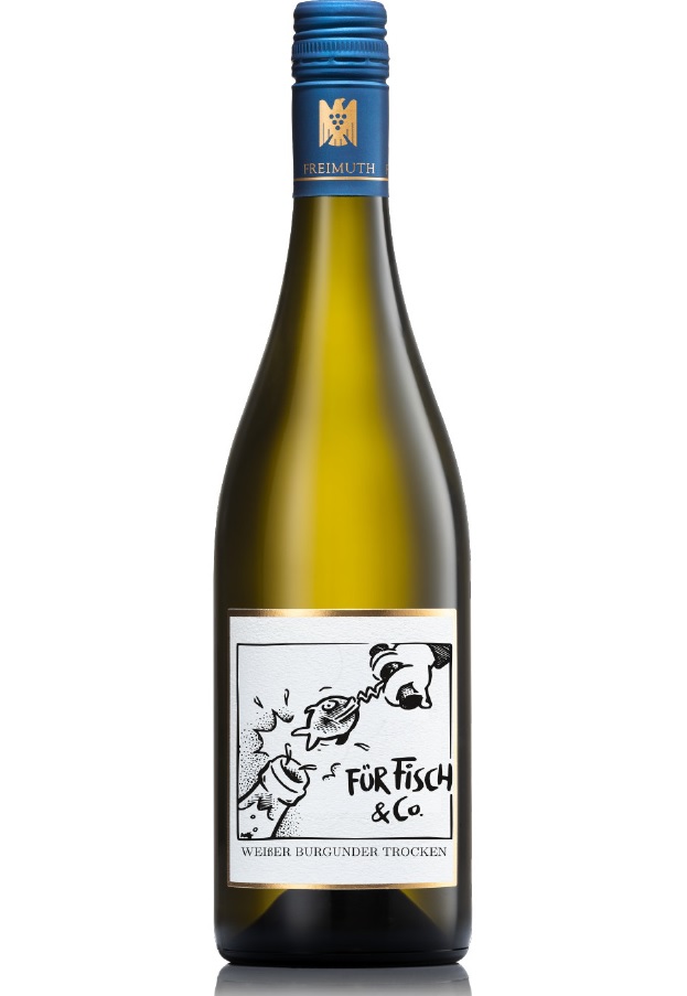Freimuth Weißer Burgunder Trocken für Fisch & Co Flasche Freimuth Weißer Burgunder