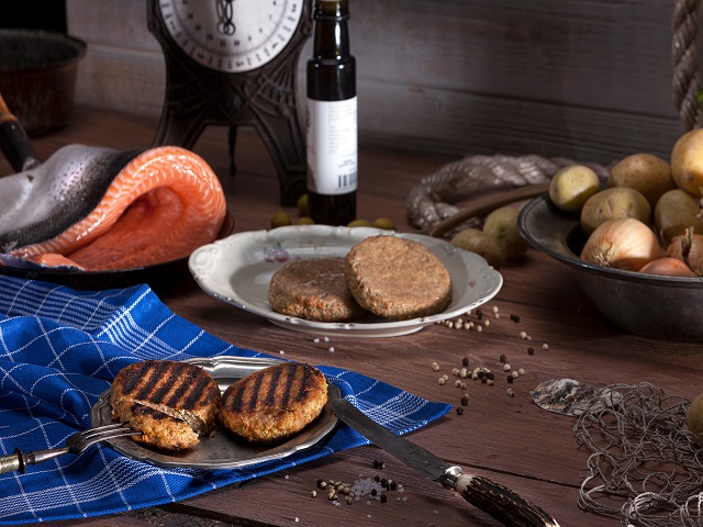 Lachsburger hausgemacht Lachsburger hausgemacht