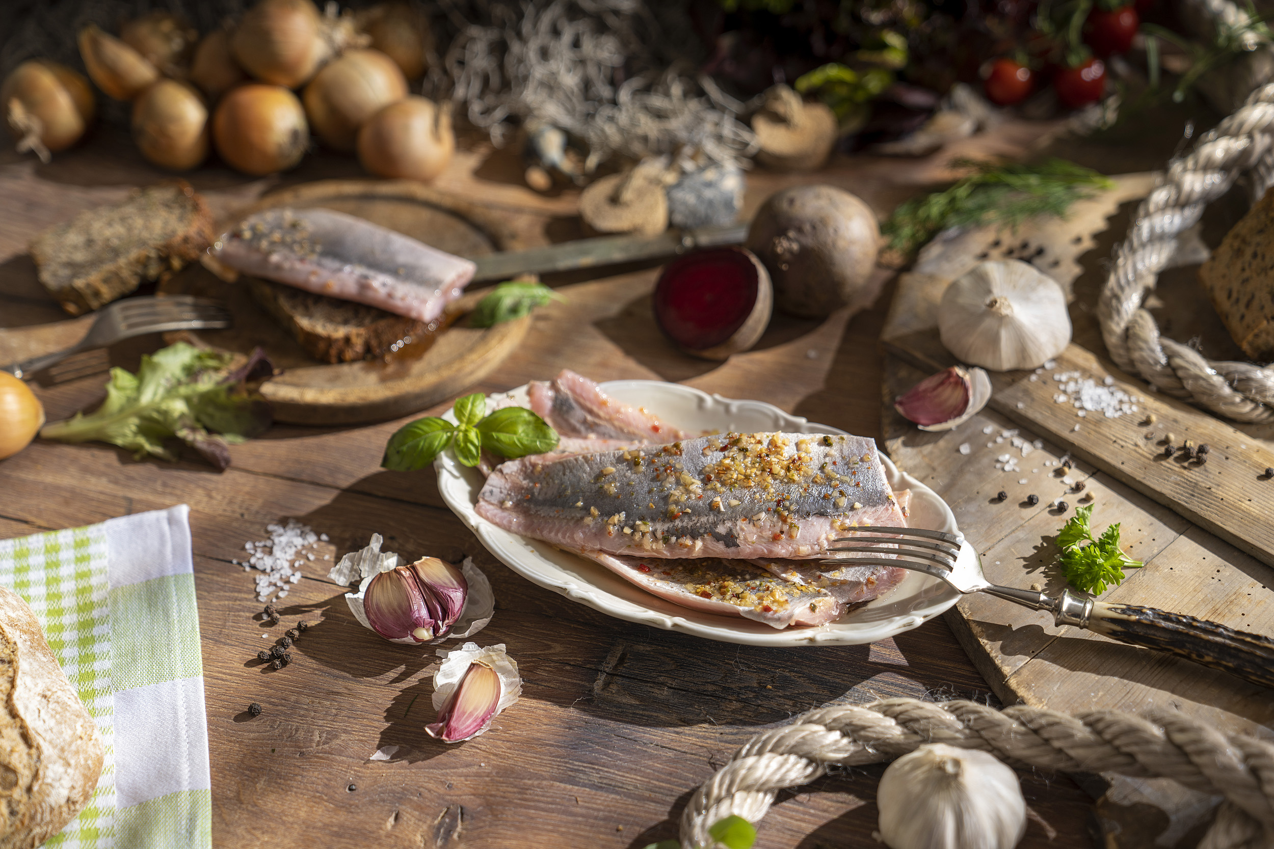 Greetsieler Knoblauch Matjesfilets