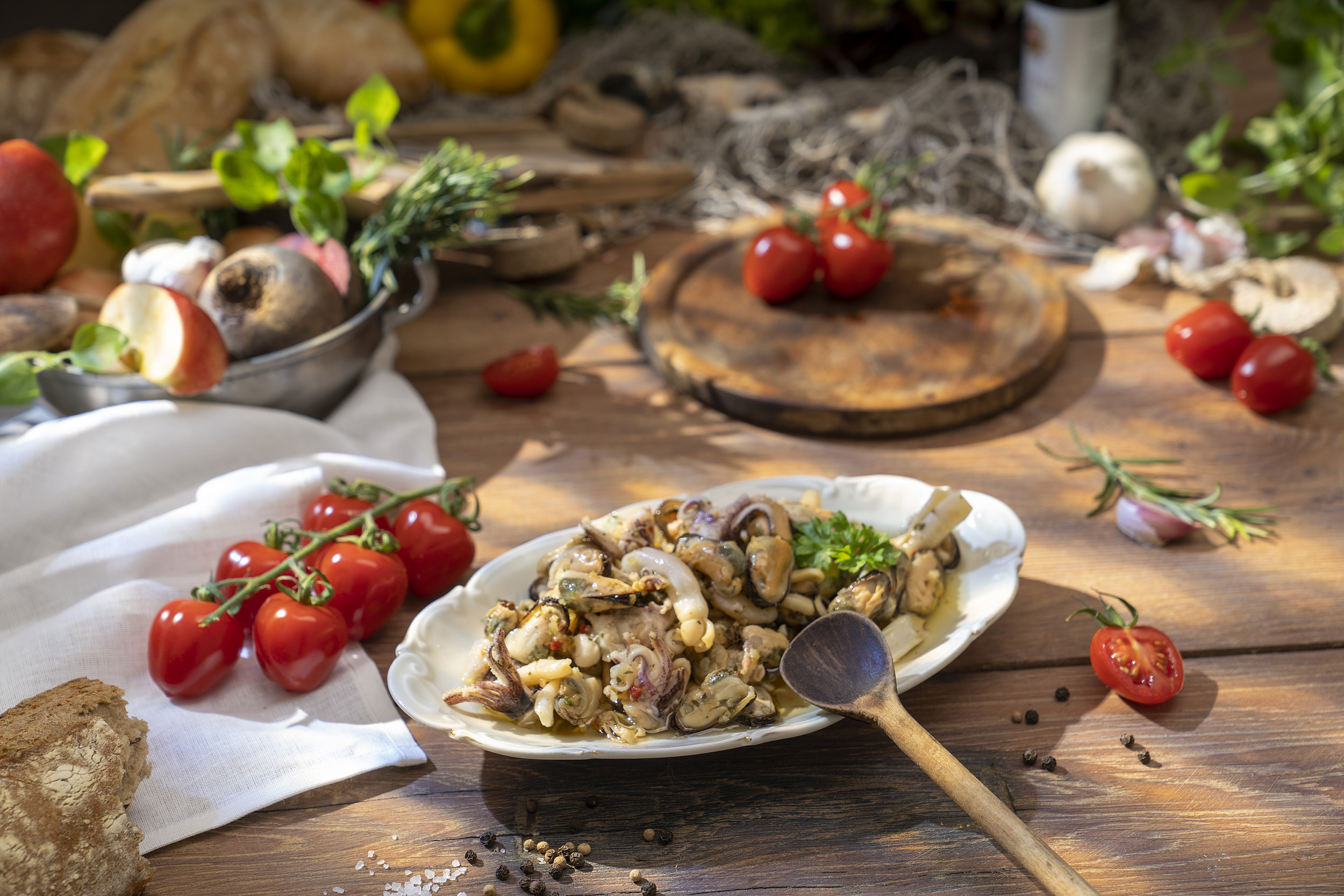 Seafood Mix in Knoblauch-Öl (Frutti di Mare)