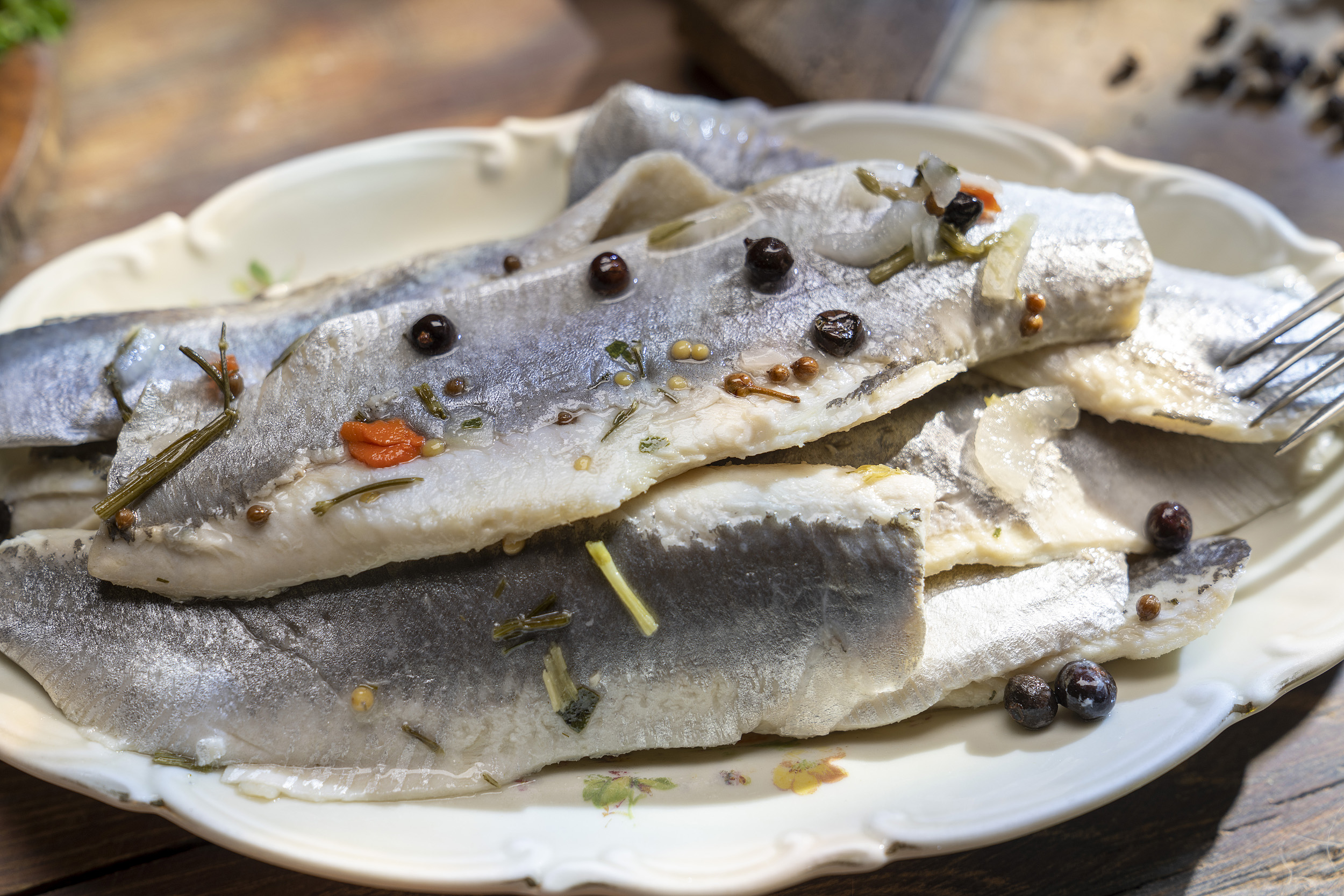 Bismarckfilets ohne Haut hausgemacht