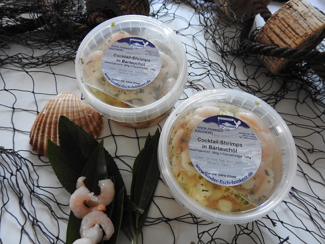 Shrimps in Bärlauchöl Shrimps in Bärlauchöl