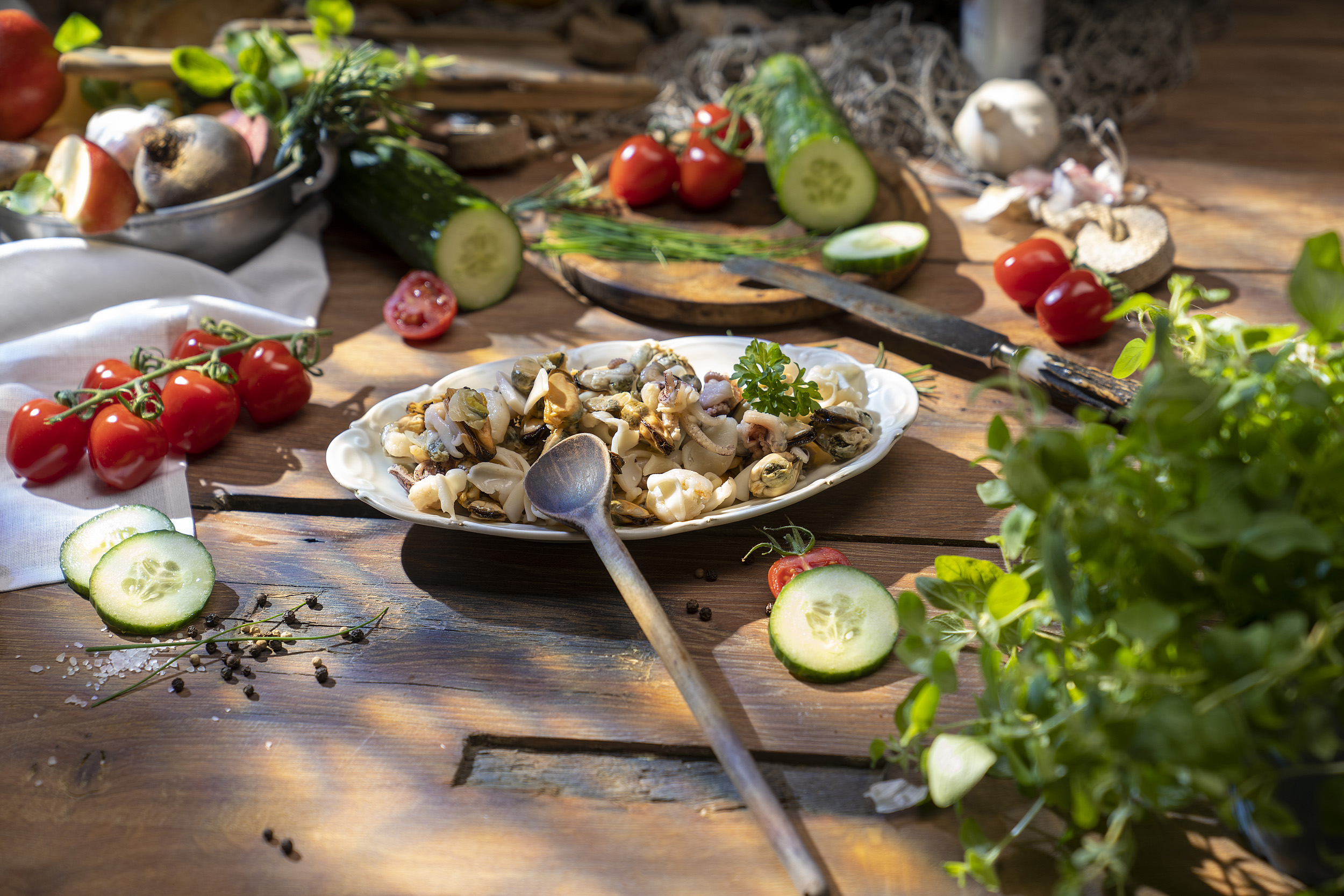 Seafood Mix in Knoblauch-Öl (Frutti di Mare)