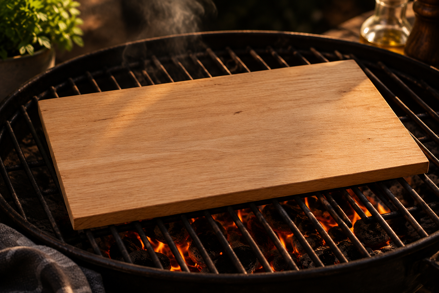 Grillbrett auf Grill