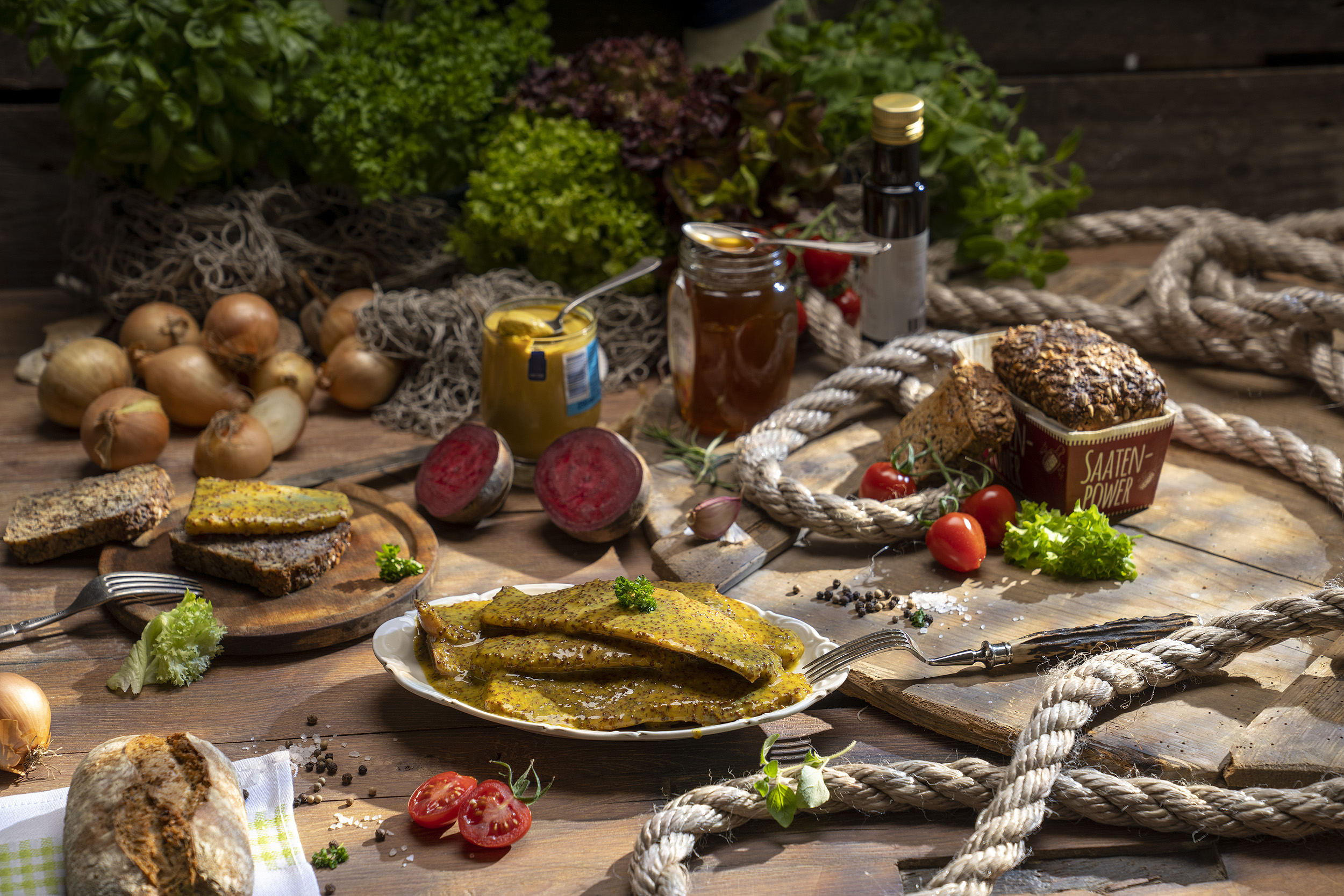 Senf-Honig Matjesfilets