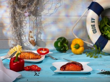 Lachs in Brasil Marinade grillfertig Lachs in Brasil Marinade grillfertig