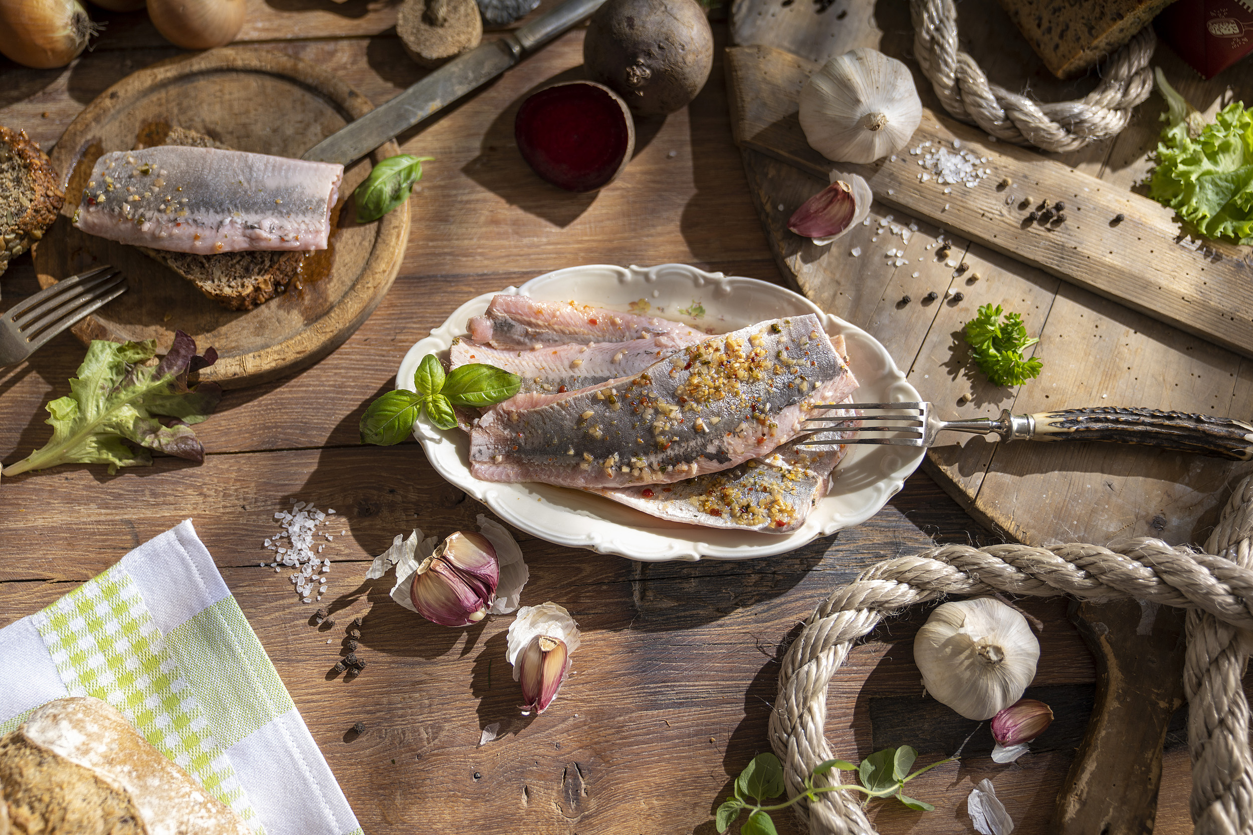 Greetsieler Knoblauch Matjesfilets
