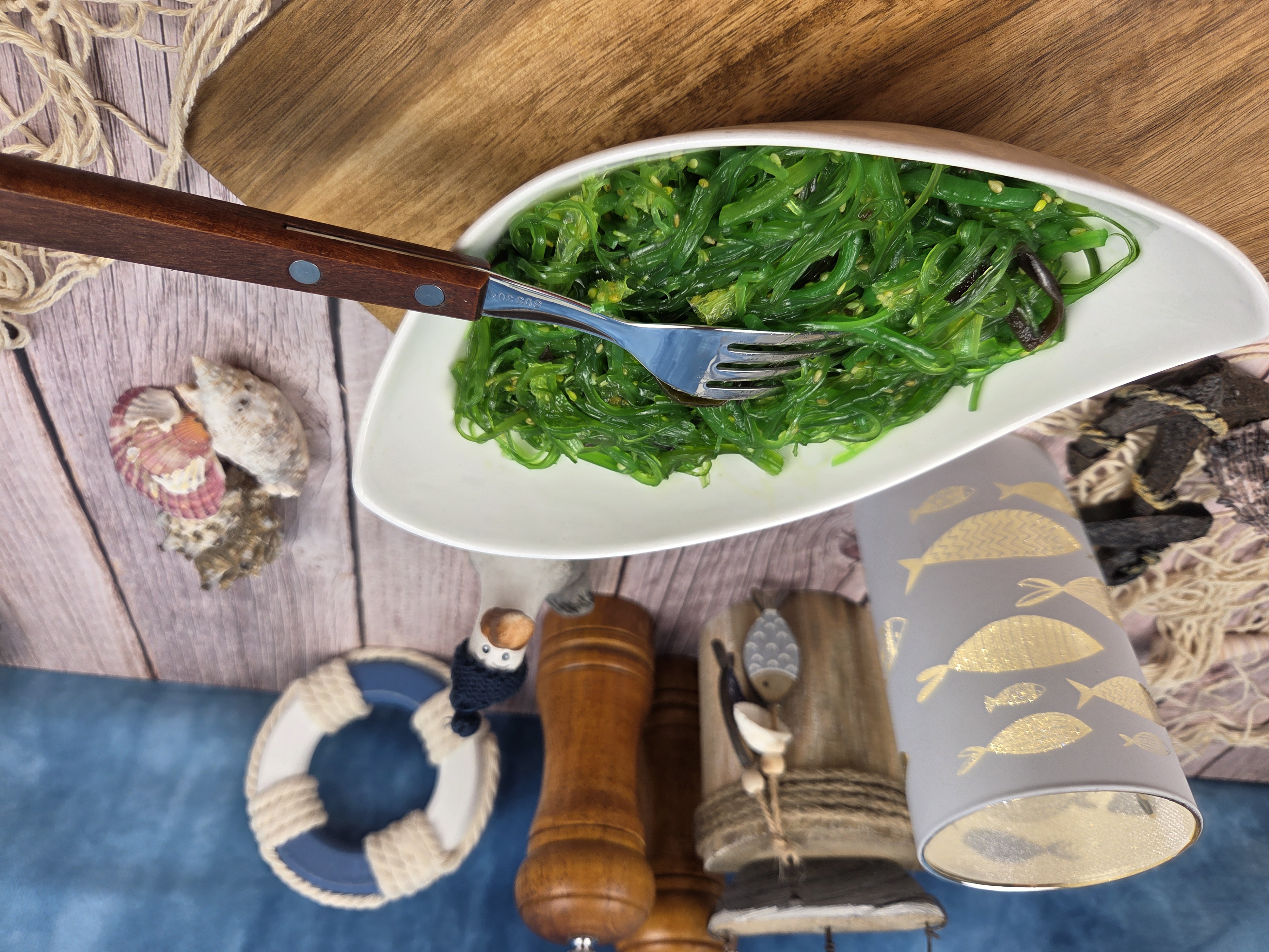 Goma Wakame marinierter Seealgensalat