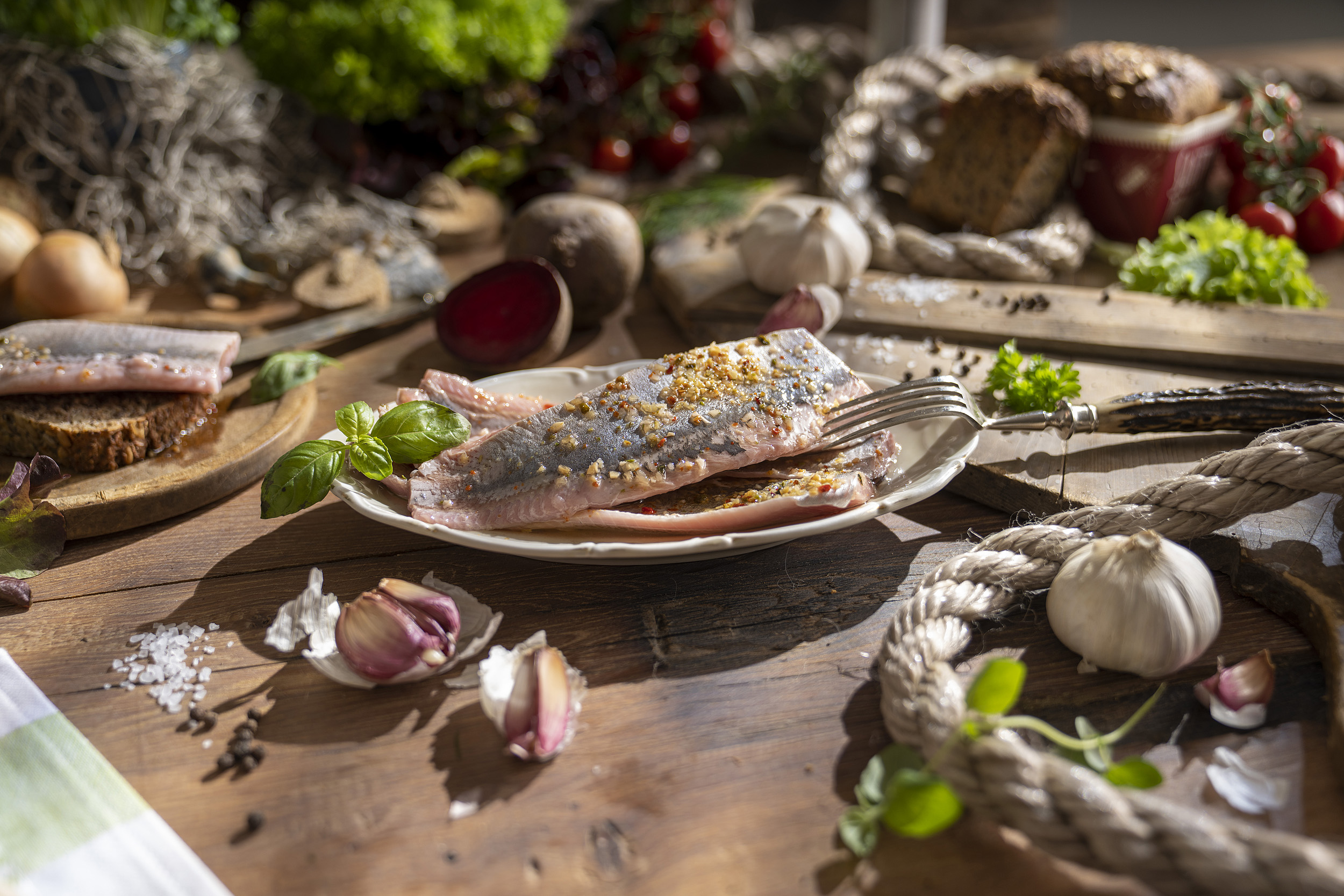 Greetsieler Knoblauch Matjesfilets