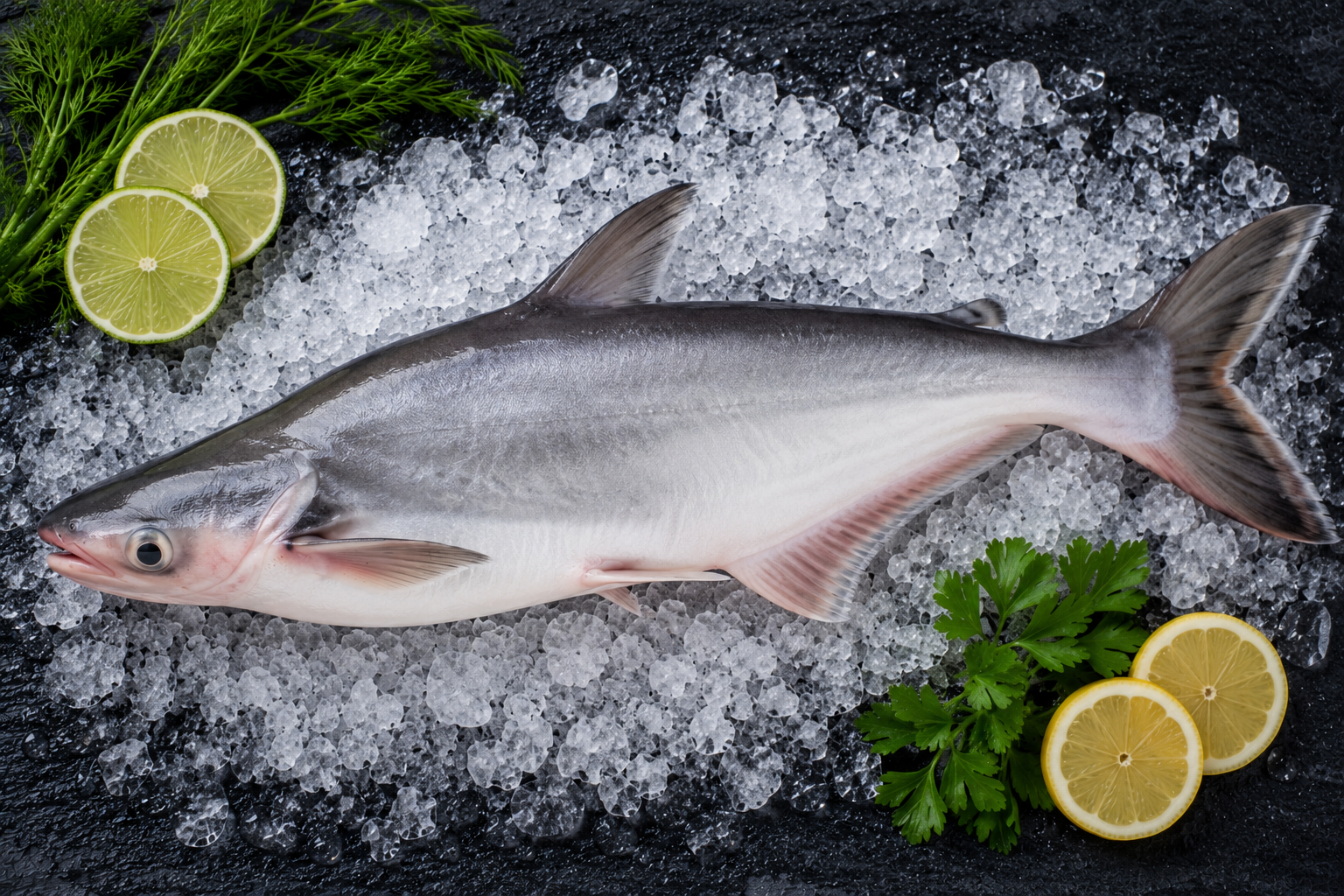 Frischer Pangasius im Ganzen – milder Süßwasserfisch